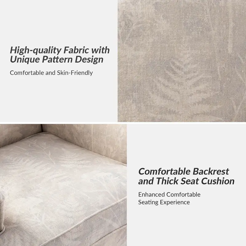 Yahweh Farmhouse Nailhead Armchair with Rolled Arms by HULALA HOME