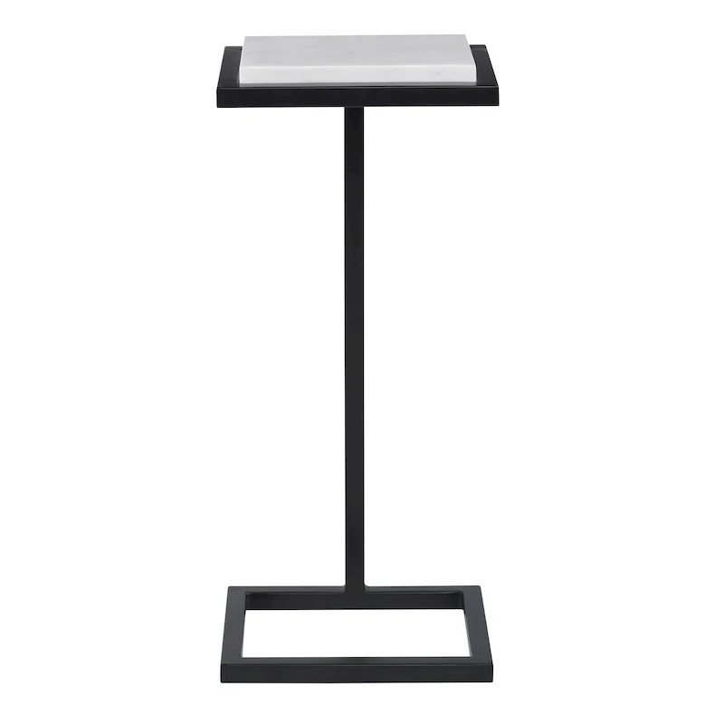 White Martini End Table - 8D x 10W x 23H