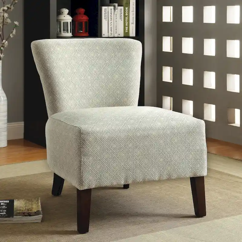 Lele Contemporary Fabric Padded Ikat Pattern Accent Chair by Furniture of America
