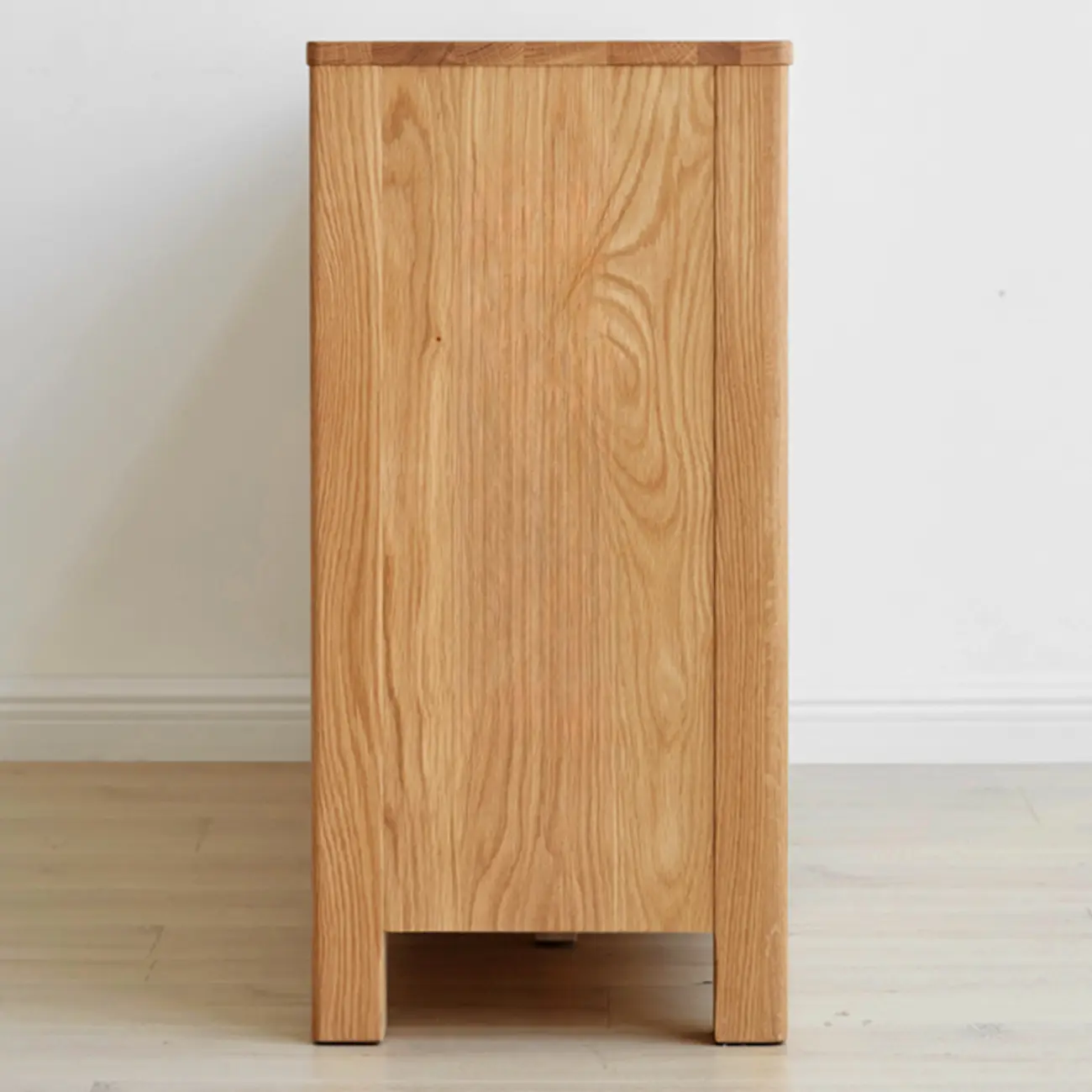 Modern Wood Sideboard with Shelves and Drawers