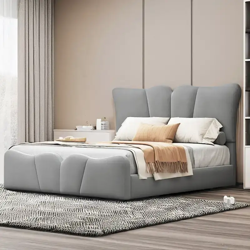 Full Size Upholstered Platform Bed