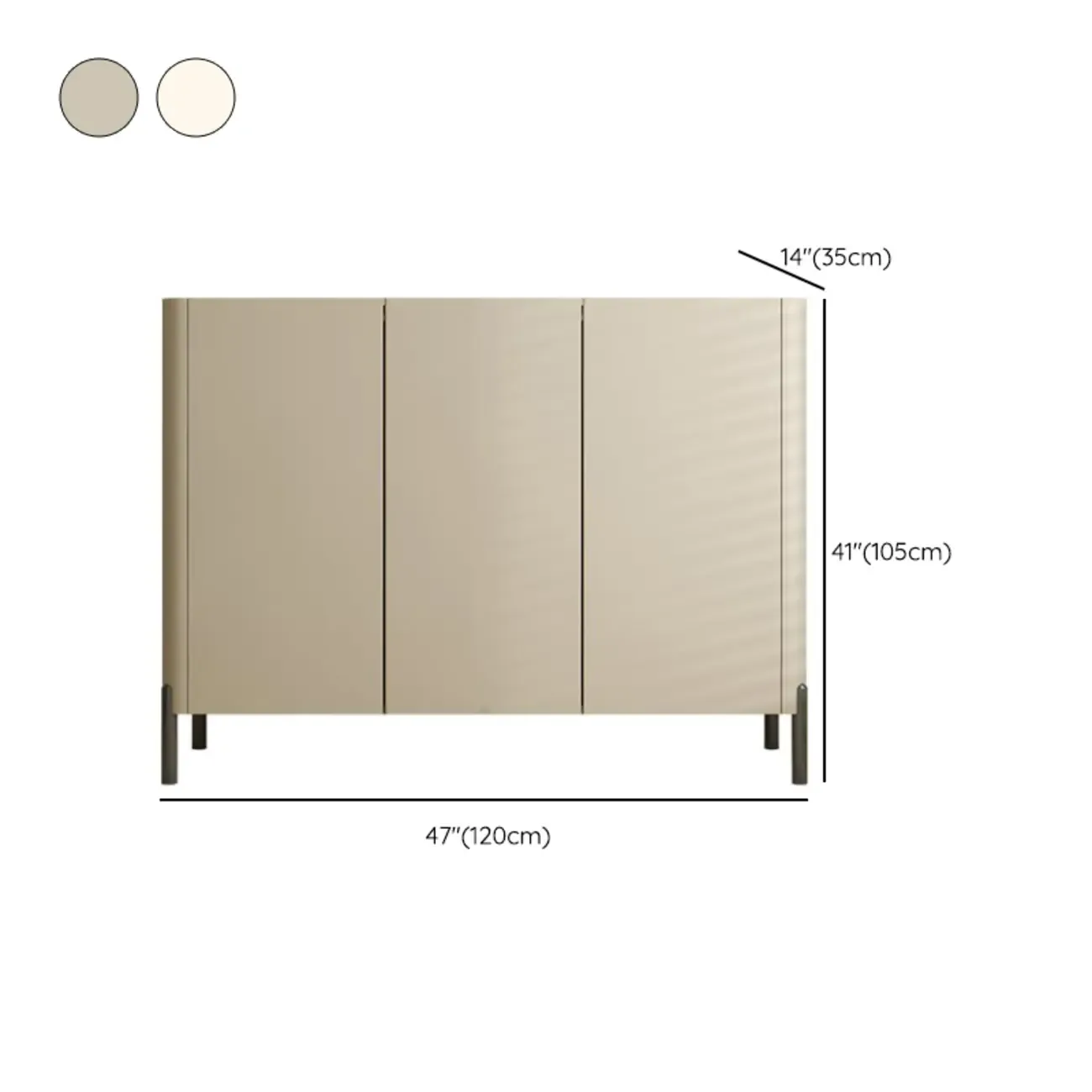 Coffee Solid Wood Shoe Cabinet with Adjustable Shelves