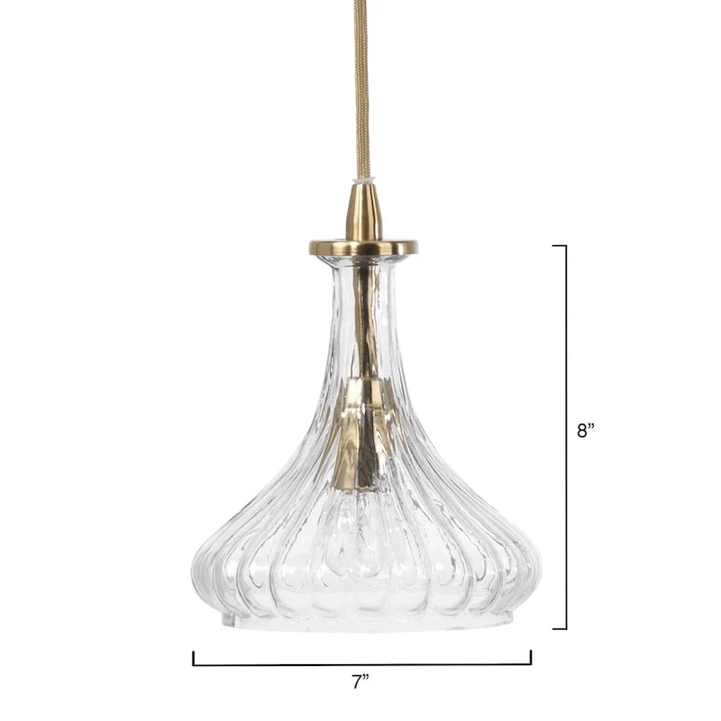 Jamie Young Isabella Carafe 1-Light Blown Glass Pendant