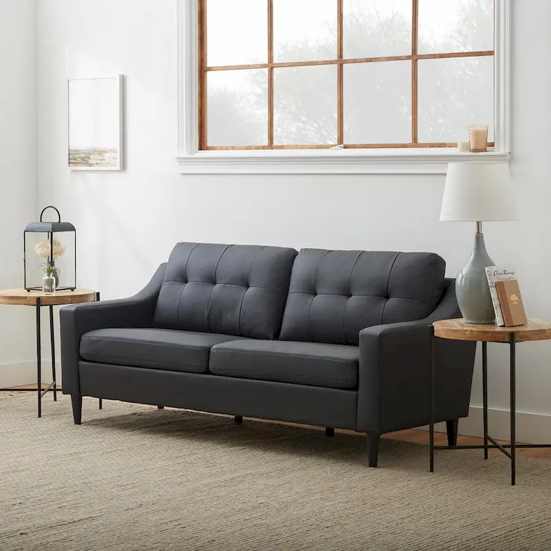 Brookside Ellen 75 Upholstered Scooped Arm Sofa