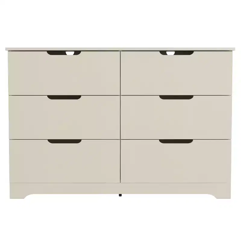 Galano 6 Drawer Dresser with Manufactured Wood Construction 47 W  15.6 D  31.7 H