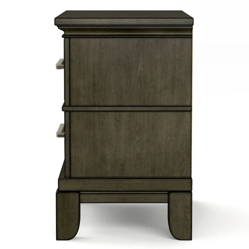 Furniture of America Evva Traditional Grey Wood 6-Piece Panel Bedroom Set