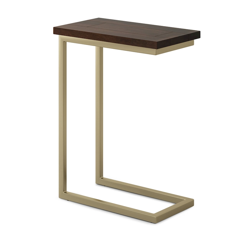 WYNDENHALL Rhonda 18 inch Wide Solid Metal Industrial C Side Table - 18 W x 10 D x 24 H