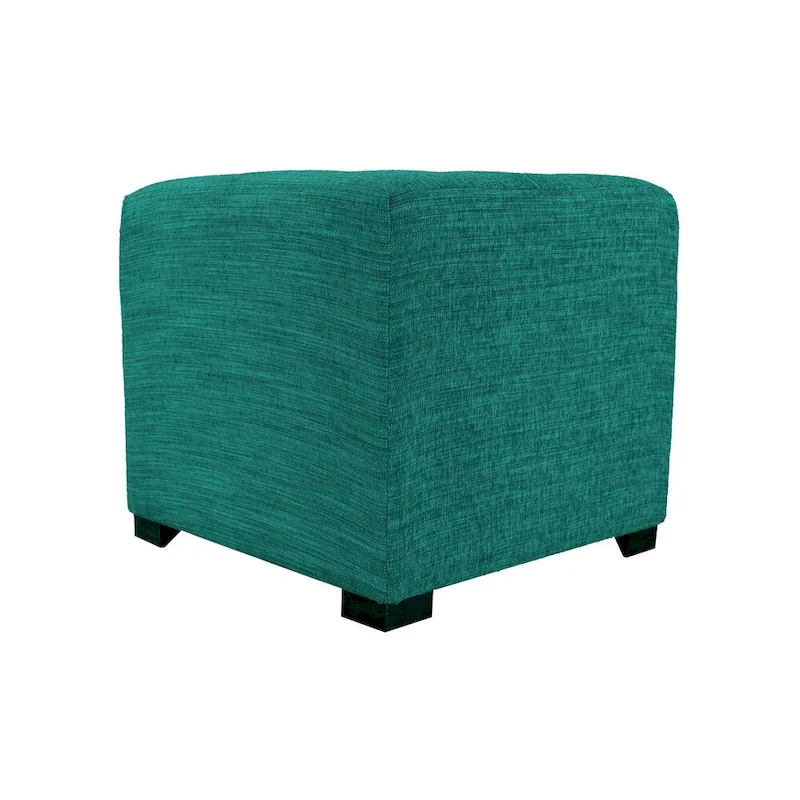MJL Furniture Lucky Square Button Tufted Ottoman