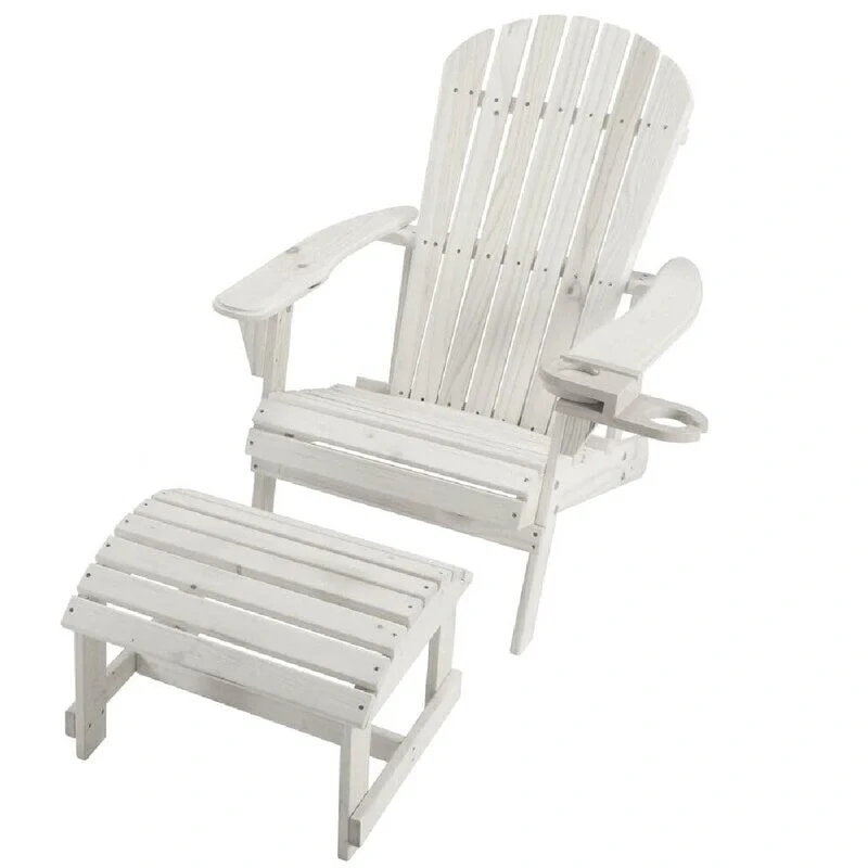 Earth Collection Adirondack Chair and Ottoman Set