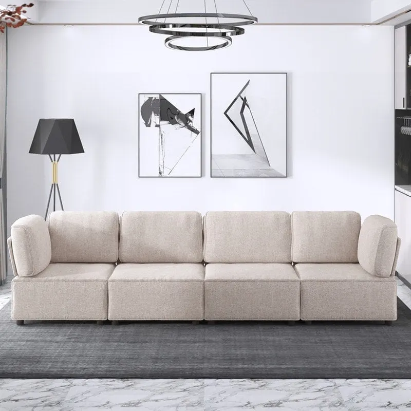 Mixoy Convertible Modular Sleeper Couch with Ottoman