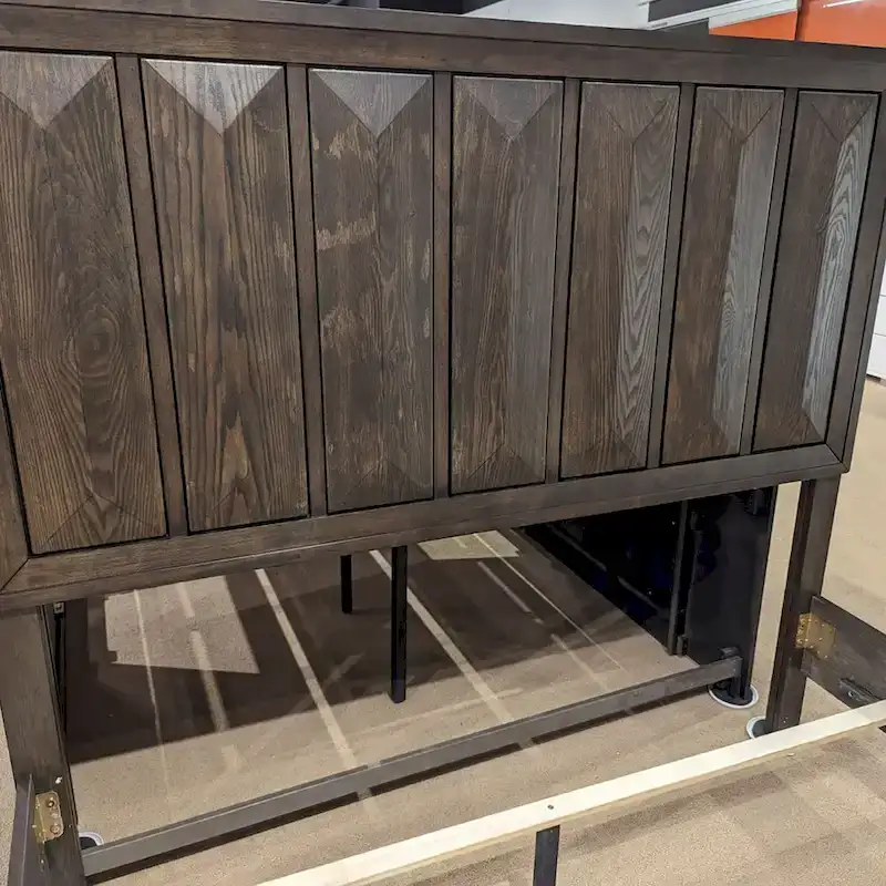 Furniture of America Uppon Transitional Espresso Wood 3-Piece Panel Bedroom Set