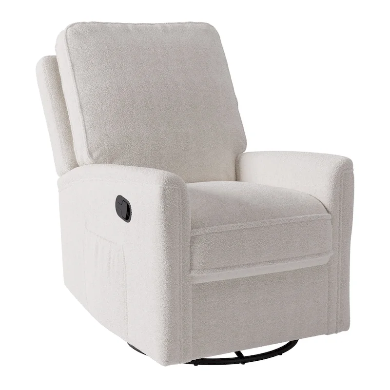 Swivel Glider Recliner Chair with Footrest