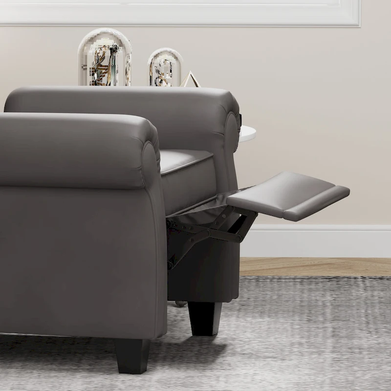 Modern Tufted Push Back Tufted Recliner Armchair