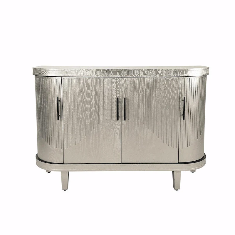 47.2-Inch Wooden Console Table & Coffee Bar Cabinet