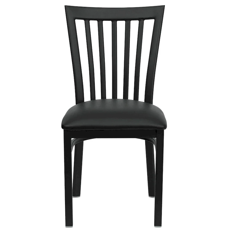 School House Back Metal Restaurant Chair - 17.25W x 18.75D x 34.75H - 17.25W x 18.75D x 34.75H