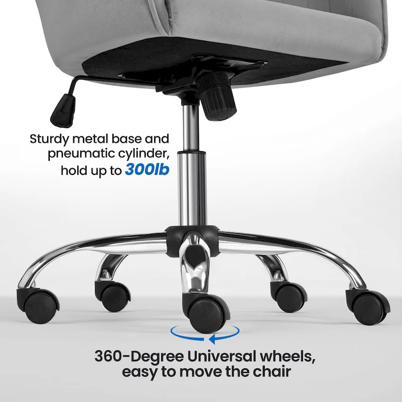 Yaheetech Desk Chair Height-Adjustable Swivel Computer Chair