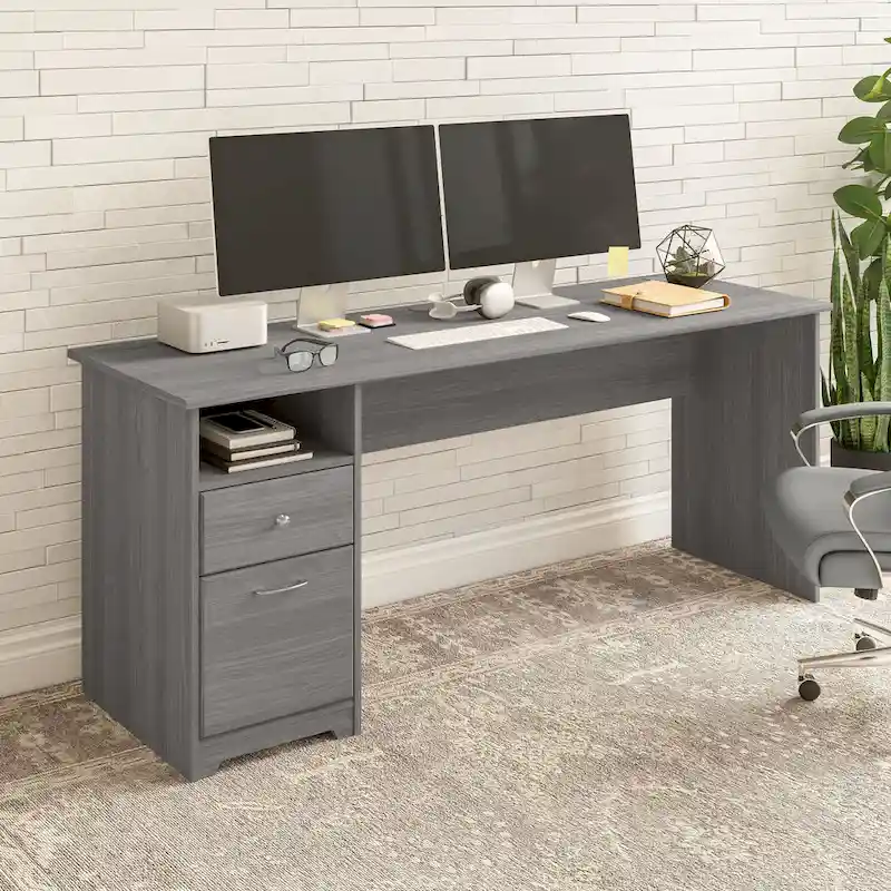 Cabot 72W Home Office Computer Desk with Drawers by Bush Furniture