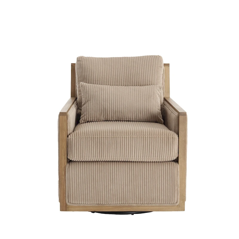 Camel Modern 26.8  Swivel Barrel Chair
