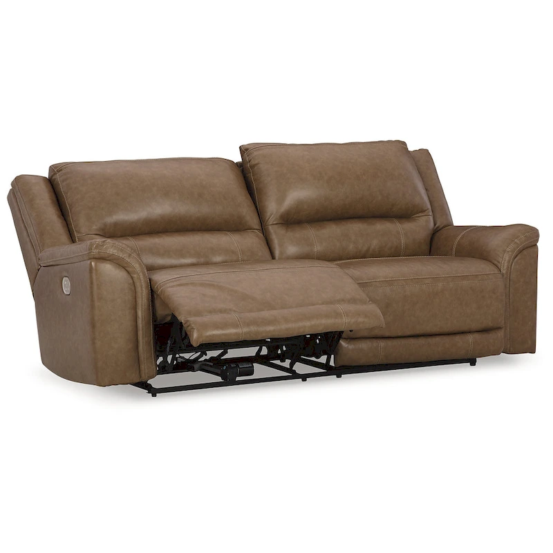 Signature Design by Ashley Trasimeno Caramel Power Reclining Sofa - 92 W x 40 D x 42 H