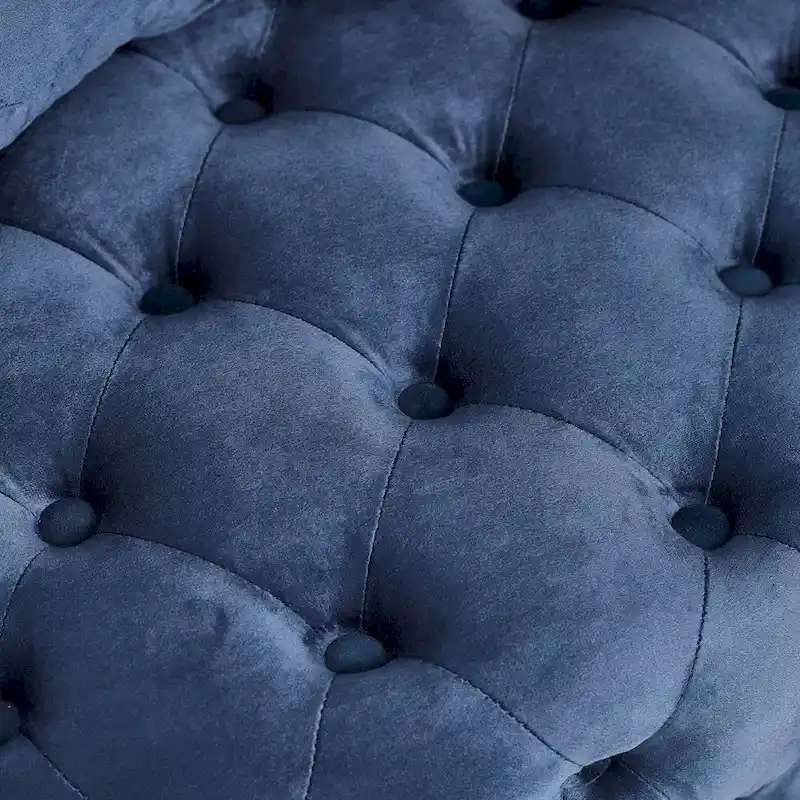 Blue Modern 30 Swivel Tufted Accent Chair