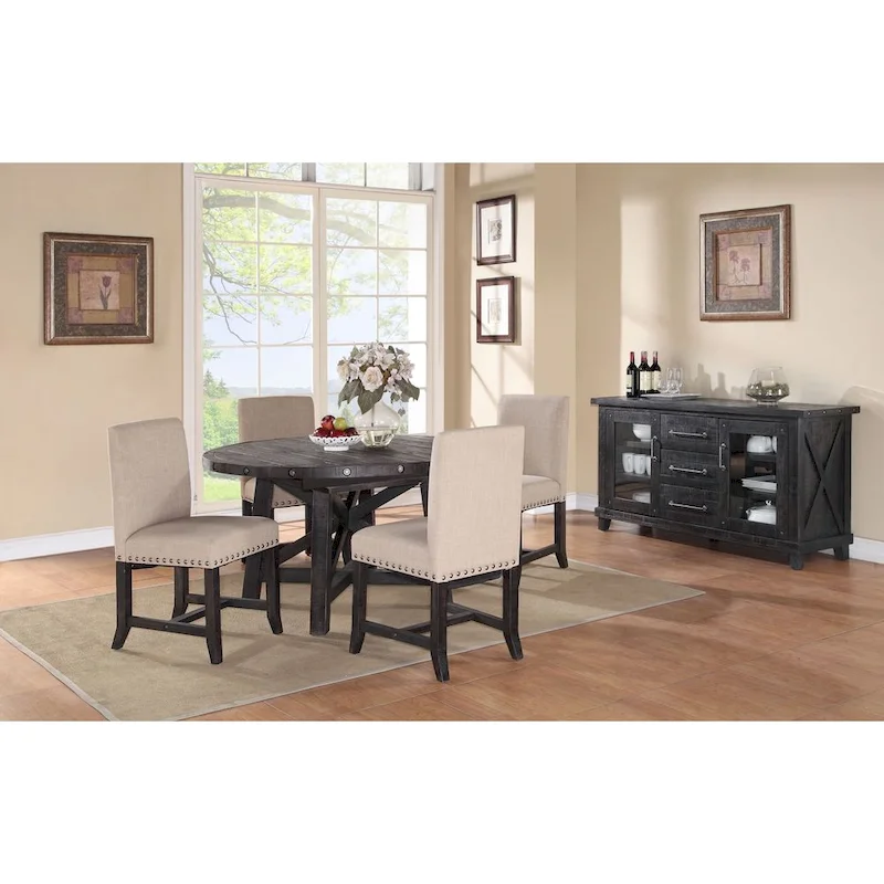 Solid Pine Round Extension Dining Table