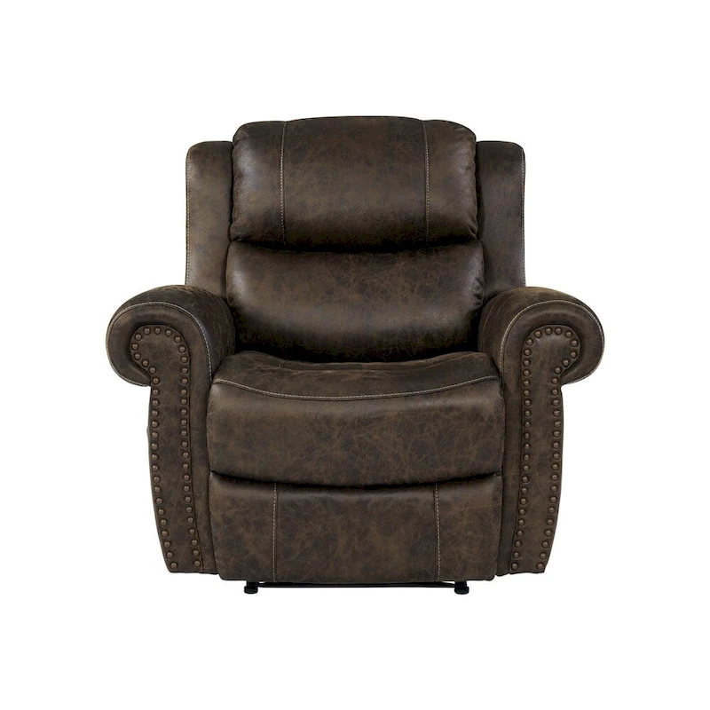Copper Grove Dilsen Extra Large Rolled Arm Wall Hugger Recliner Chair