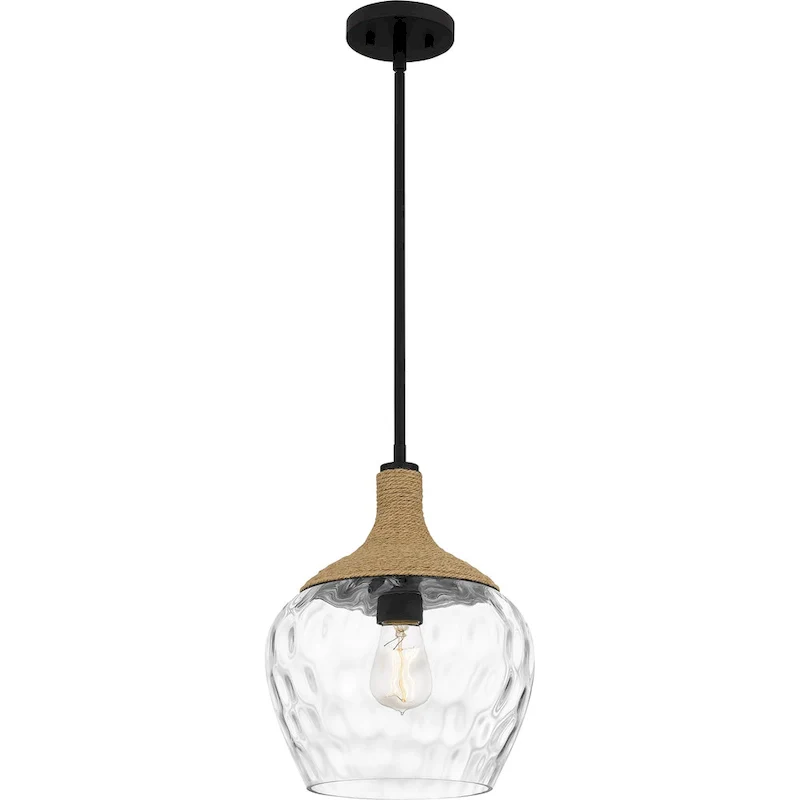 Royer 1-Light Matte Black Mini Pendant - Matte Black