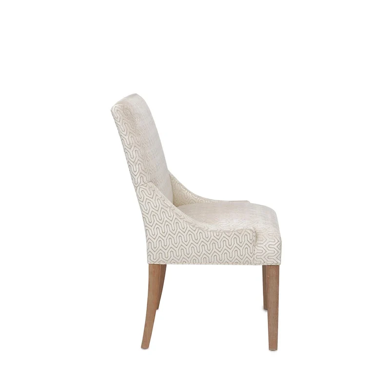 Marie Transitional Slope Arm Dining Room Chair