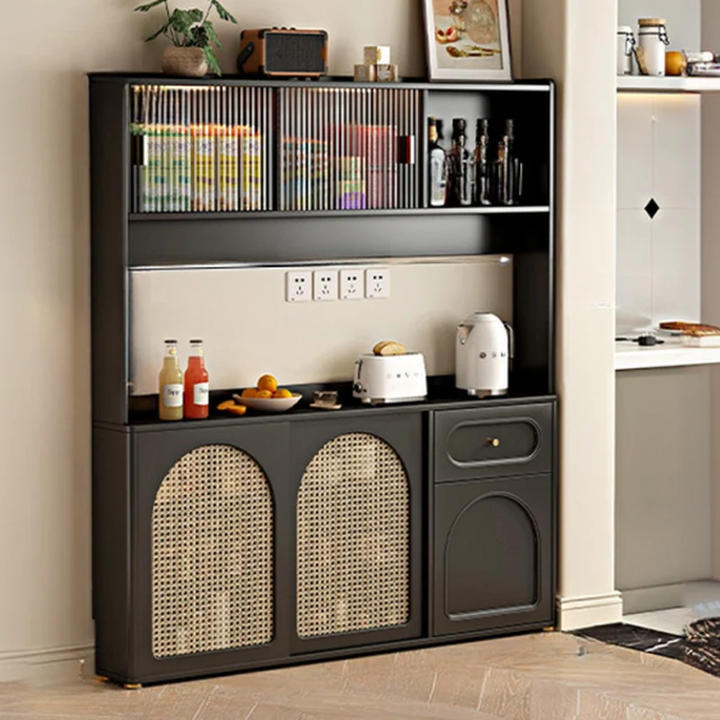 Modern Slab Wood Countertop Kitchen Sideboard