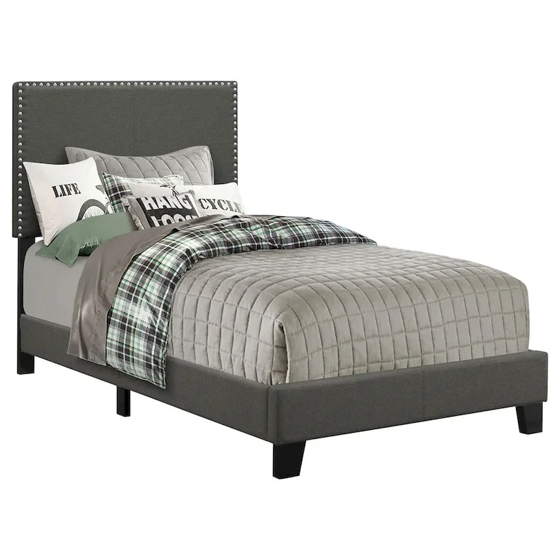 Boyd Transitional Fabric Upholstered Panel Bed