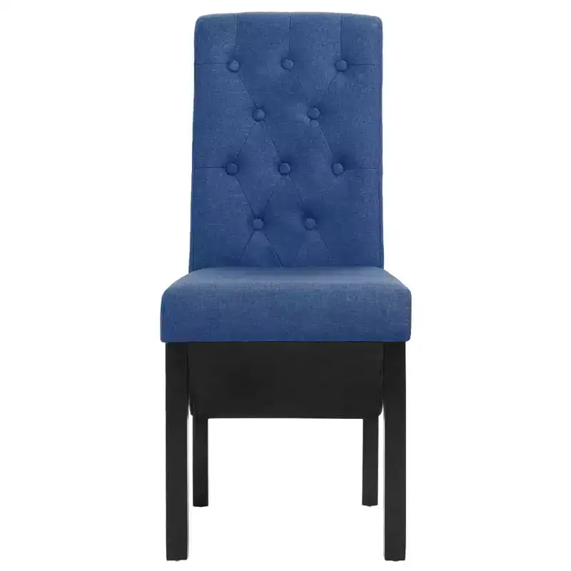 CLIHOME Modern style dining chair, solid wood leg soft cushion fabric kitchen chair(Set of 2)