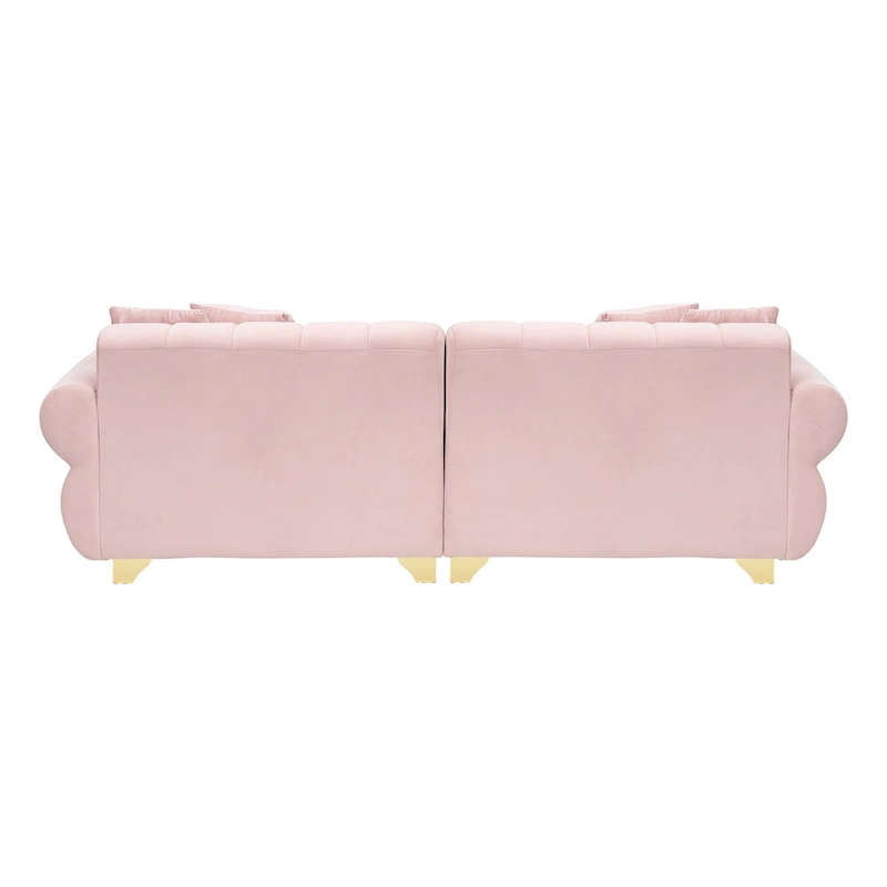 Pink 89 Velvet 3-seater Sofa with Spring-Wrapped Cushions