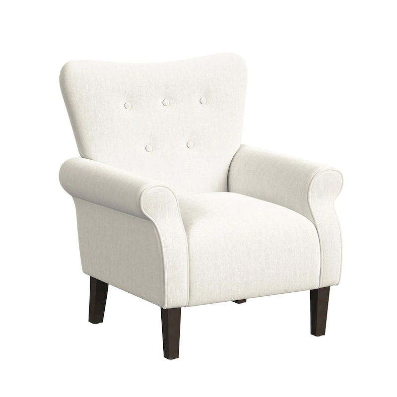 HomePop Rolled Arm Accent Chair