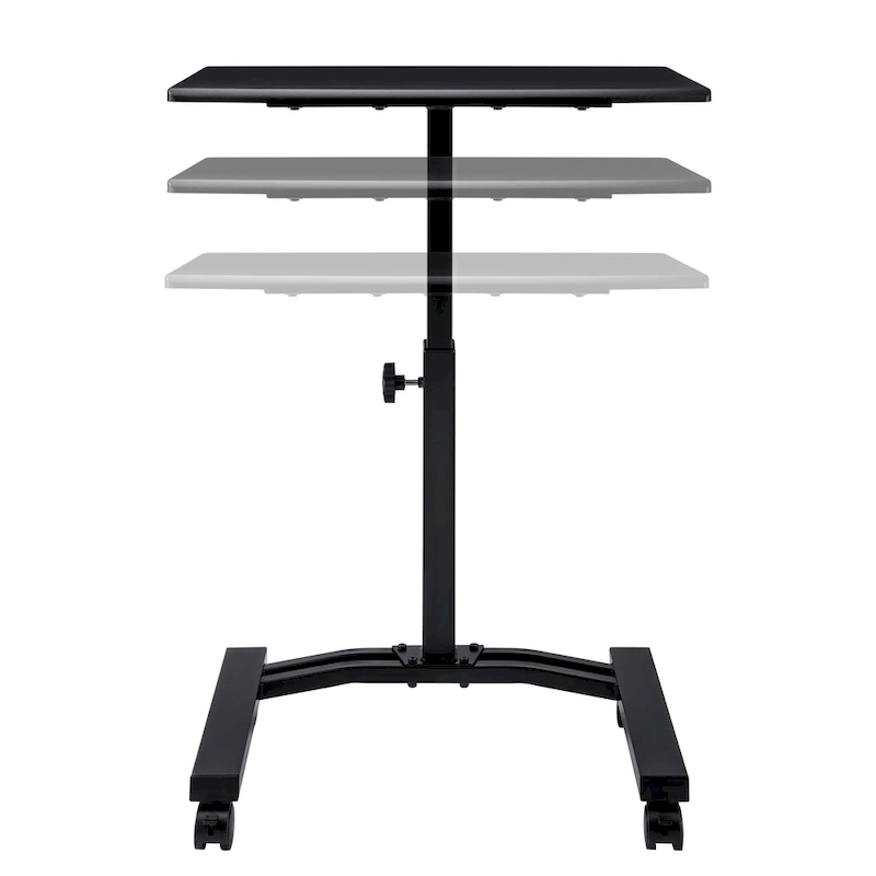 airLIFT Mobile Height Adjustable Solid-Top Laptop Desk Cart