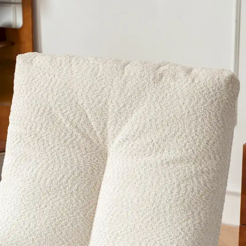 Accent Rocking Chair with Footrest High Back