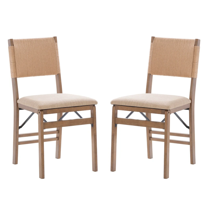 Imperial Wood Rope Folding Dining Chair (Set of 2)
