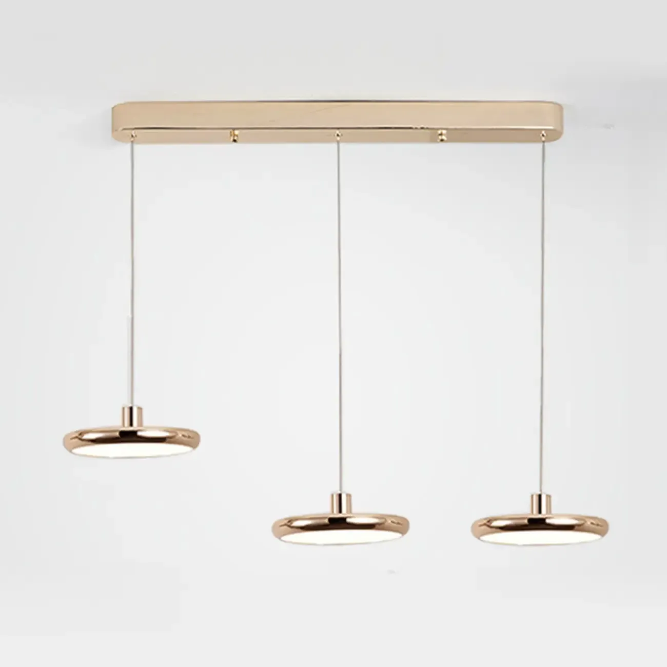 3 Light Metal Round Shape Modern Island Pendant Light