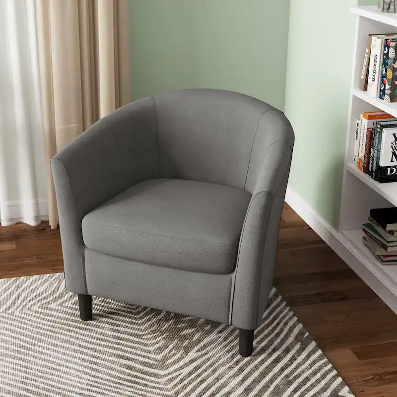 Modern Accent Chair Upholstered Barrel Chair