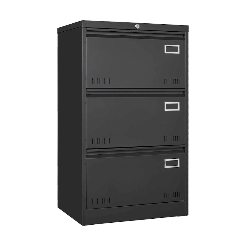 Metal Lateral 3 Drawer File Cabinet with Lock