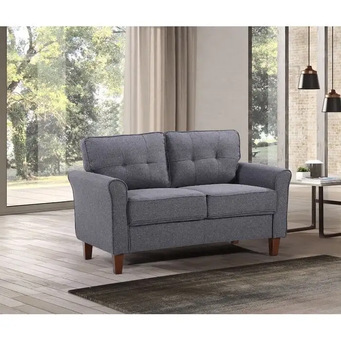Kouchouk 54.5 Linen Flared Arm Loveseat