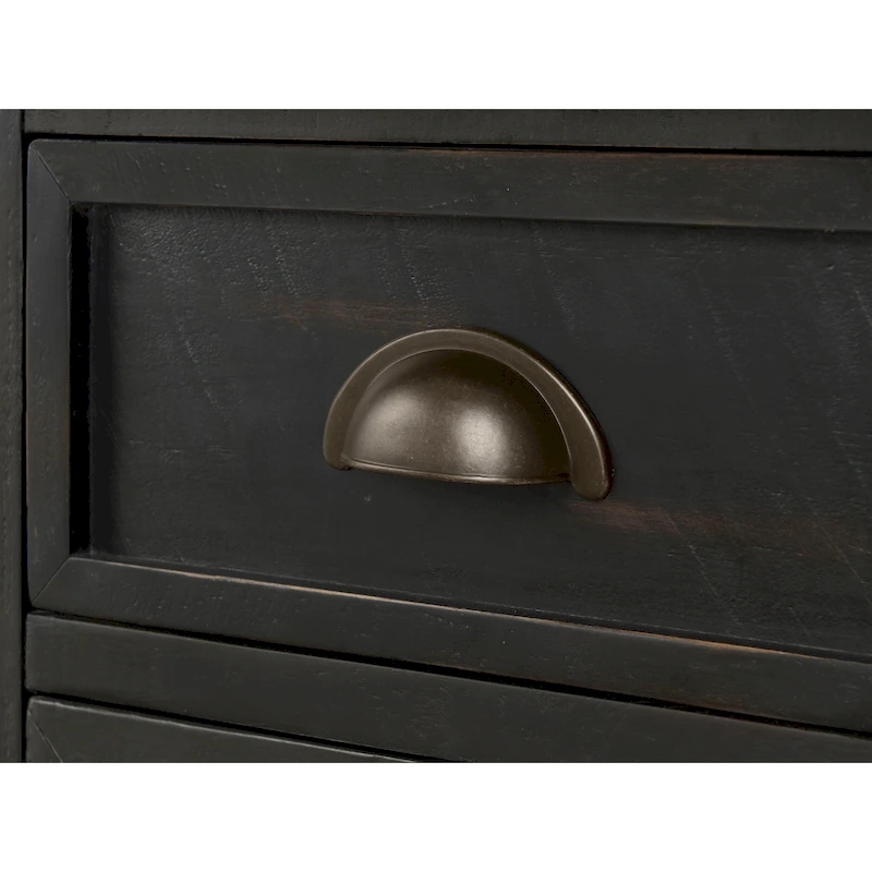 Monterey Solid Wood Chairside End Table with Hidden Power Outlets