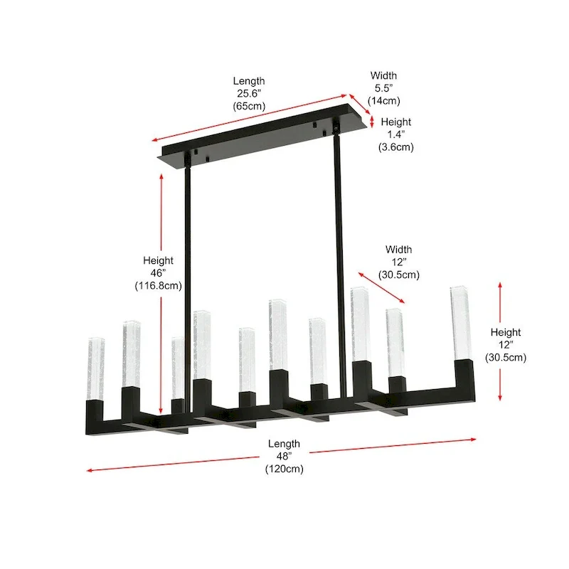 Indigo Home 48 inch Adjustable LED Pendant