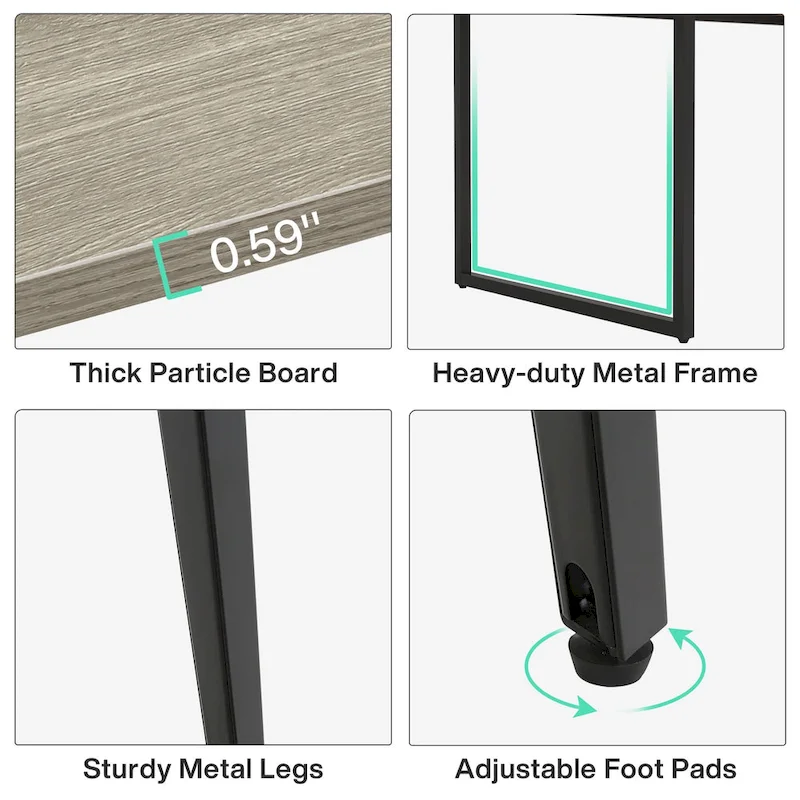 8FT Conference Table,Boat Shaped Meeting Table with Rectangle Grommet