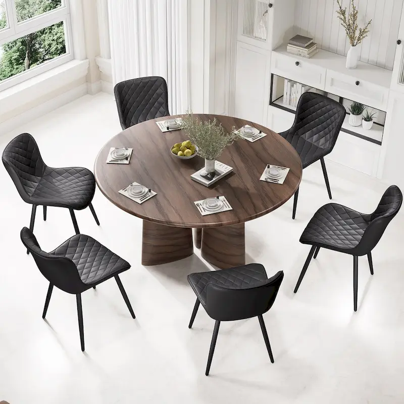 Dining Chairs Set of 2 Modern Leather Upholstered Dining Room Chair