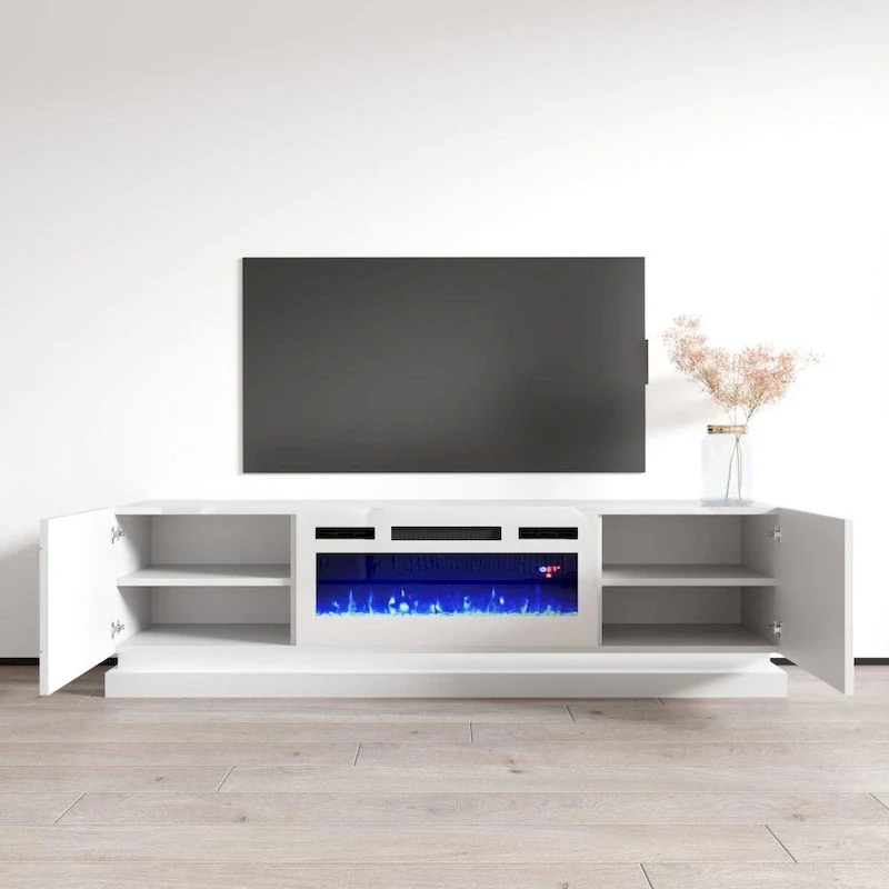 Shu WH-EF Electric Fireplace 71 TV Stand