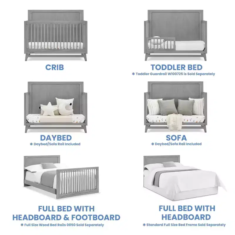 Delta Children Spencer 6-in-1 Convertible Crib