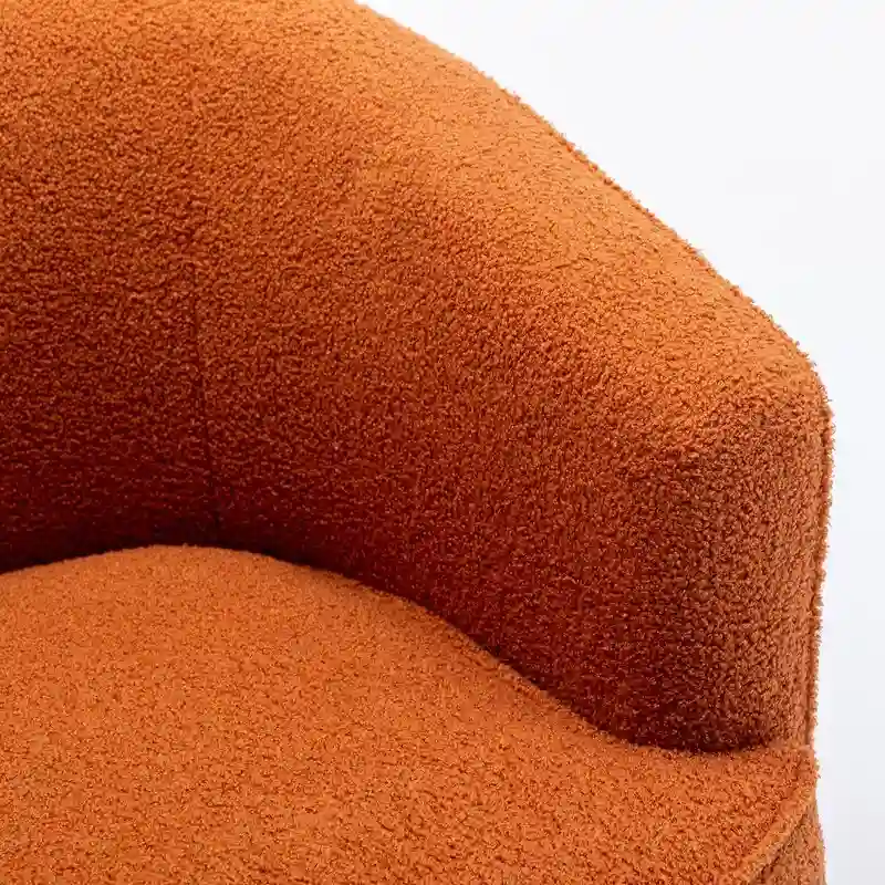 SEYNAR Modern Boucle Upholstered 360 Degree Swivel Accent Club Chair Set of 2