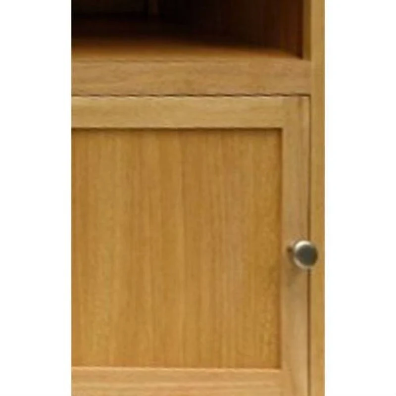 Simple End Table Nightsatnd Accent Table in Natural Wood Finish - 15D x 19W x 25H