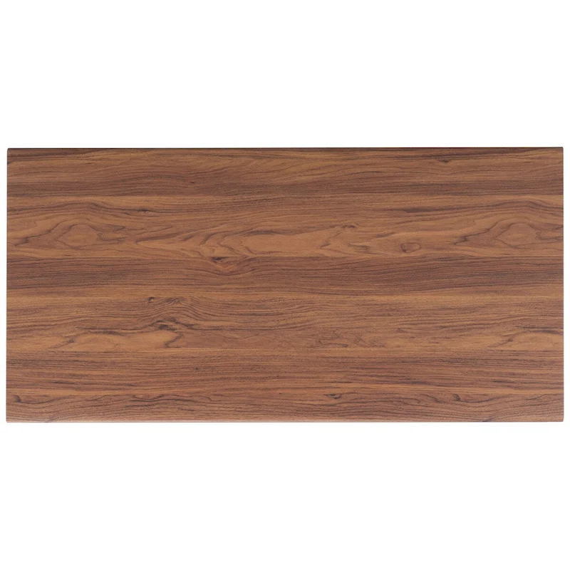 SAFAVIEH Ameetha Mid-Century 1-Shelf Walnut Coffee Table - 46 W x 23 D x 16 H - 46Wx23Dx16H