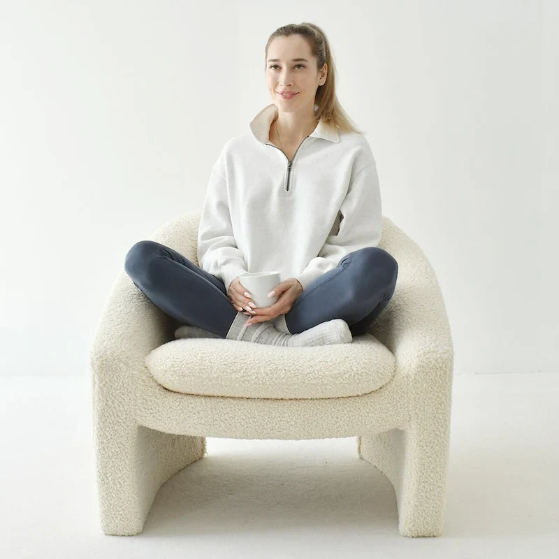 Upholstered Barrel Accent Chair